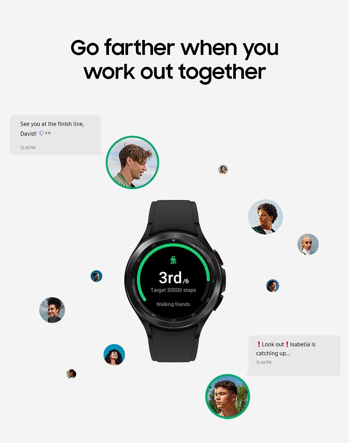 HOTSamsung Galaxy Watch 4 Classic 46mm Smartwatch with ECG Monitor Tracker for Health Fitness Running Sleep Cycles GPS Fall Detection LTE US Version, Black (Renewed)