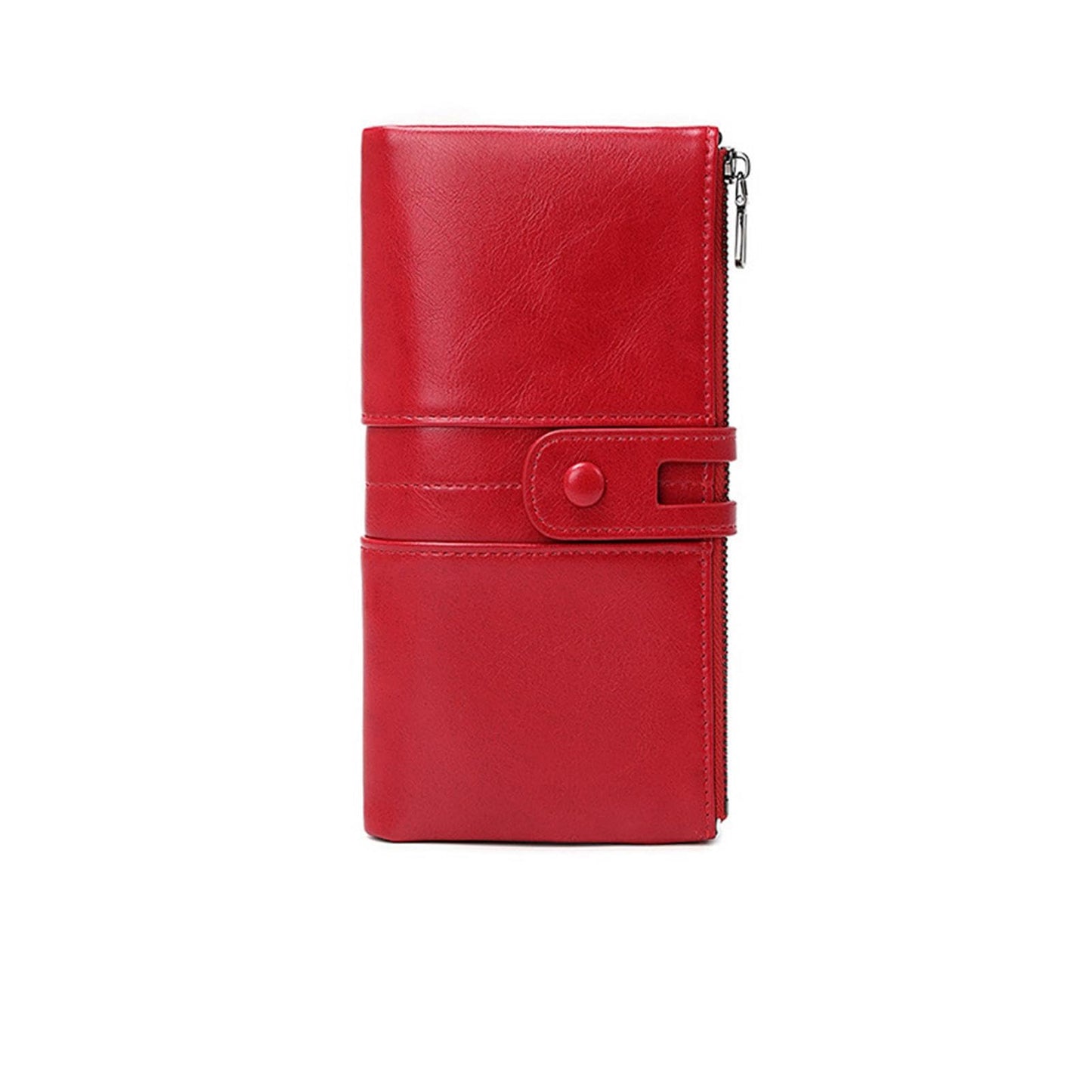 HOTHandbags Business Wallets Women's Money Clips Leather Card Cases Purses Blocking Wallet Money Organisers,Red