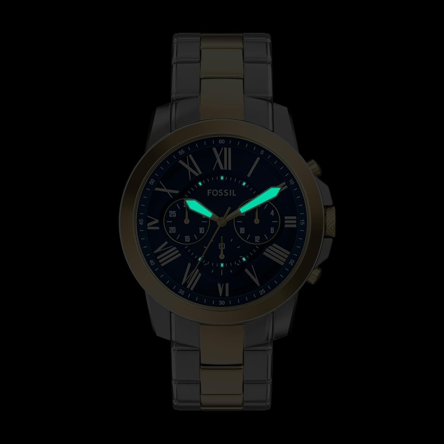 HOTFossil Men's Watch, Grant Quartz Stainless Steel Chronograph Watch for Men