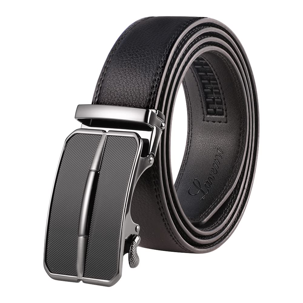 HOTLavemi Men's Real Leather Ratchet Dress Casual Belt, Cut to Exact Fit,Elegant Gift Box
