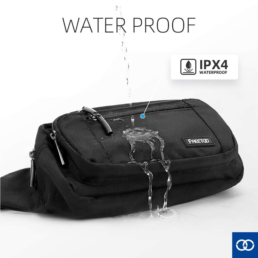 HOTFREETOO Waist Pack Bag Fanny Pack for Men&Women Hip Bum Bag with Adjustable Strap for Outdoors Workout Traveling Casual Running Hiking Cycling