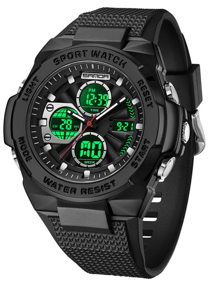 HOTFANMIS Mens Military Multifunction Digital LED Watch Electronic Waterproof Alarm Quartz Sports Watch