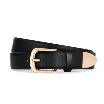 HOTBelts for Women with Gold Buckle Faux Leather Belts Fashion Casual belts for jeans