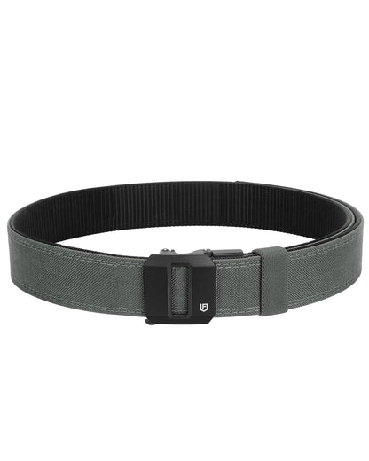 HOTFAIRWIN Tactical Gun Belt, Ratchet CCW EDC Stiff Heavy Duty Work 1.5" Battle Concealed Carry Rigid Patented Nylon Men Belts