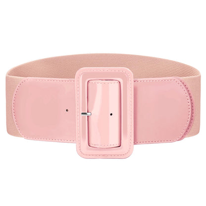 HOTVONMELLI Stretchy Wide Women Belts Elastic Vintage Belts for Women Fashion Ladies Waist Belt for Dress