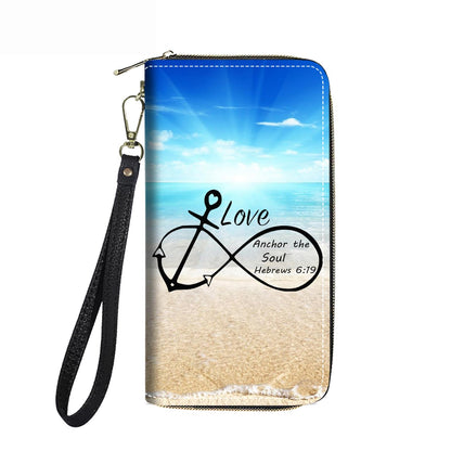 HOTWomen's Large Capacity Wallet PU Leather Double Zipper Clutch Purse Multifunctional Wallet with Removable Wristlet Strap for Smart Phone/Coin/Card/Cash, Flower Butterfly