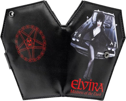 HOTkreepsville 666 Elvira Mistress of the Dark Macabre Mobile Gothic Coffin Wallet