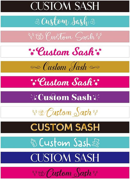 HOTCustom Sash Make Your Own Sash 3.15" Wide x 35" Long from Shoulder to Hip