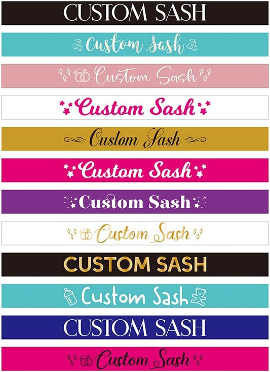 HOTCustom Sash Make Your Own Sash 3.15" Wide x 35" Long from Shoulder to Hip