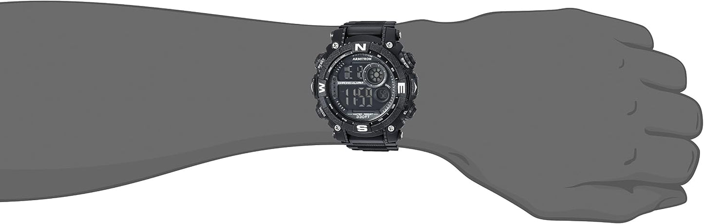HOTArmitron Sport Men's Digital Chronograph Resin Strap Watch, 40/8284