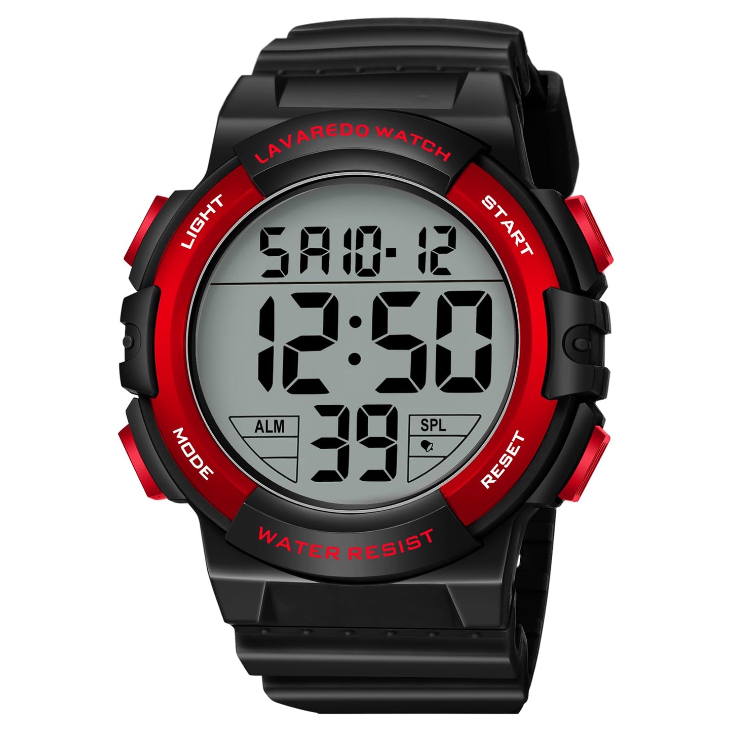HOTMens Digital Watch, Sport Military Watches for Men Waterproof LED Screen Large Face Tactical Watch with Backlight Alarm Stopwatch Wrist Watch