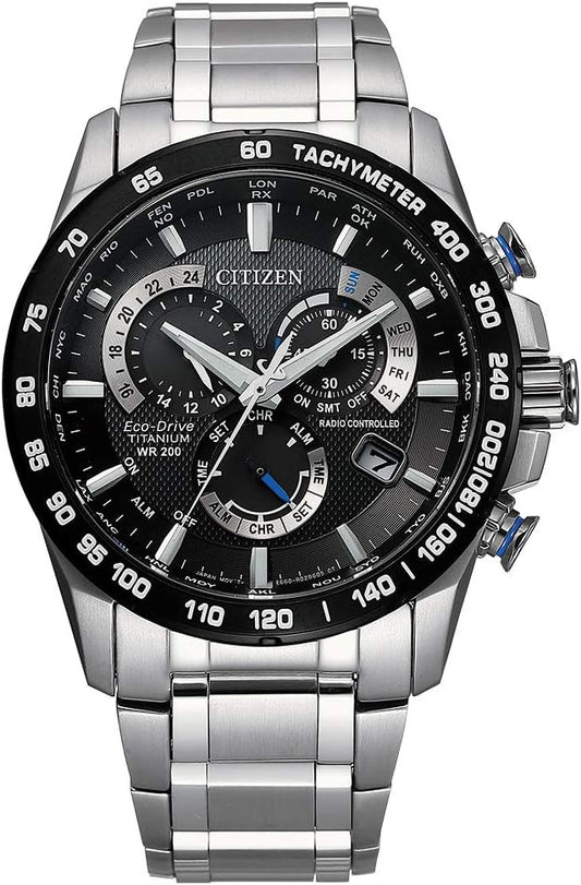 HOTCitizen Men's Eco-Drive Sport Luxury PCAT Chronograph Watch