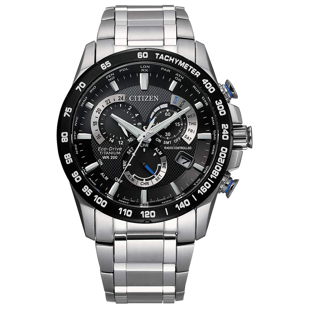 HOTCitizen Men's Eco-Drive Sport Luxury PCAT Chronograph Watch