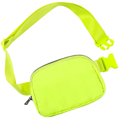 HOTODODOS Unisex Mini Belt Bag with Adjustable Strap Small Fanny Pack for Workout Running Traveling Hiking, Black