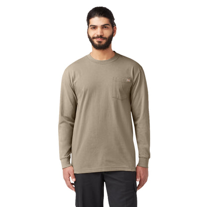 HOTDickies Men's Big and Tall Long Sleeve Heavyweight Crew Neck