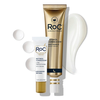 HOTRoC Retinol Correxion Under Eye Cream for Dark Circles & Puffiness, Daily Wrinkle Cream, Anti Aging Skin Care Treatment Women and Men, 0.5 oz (Packaging May Vary)