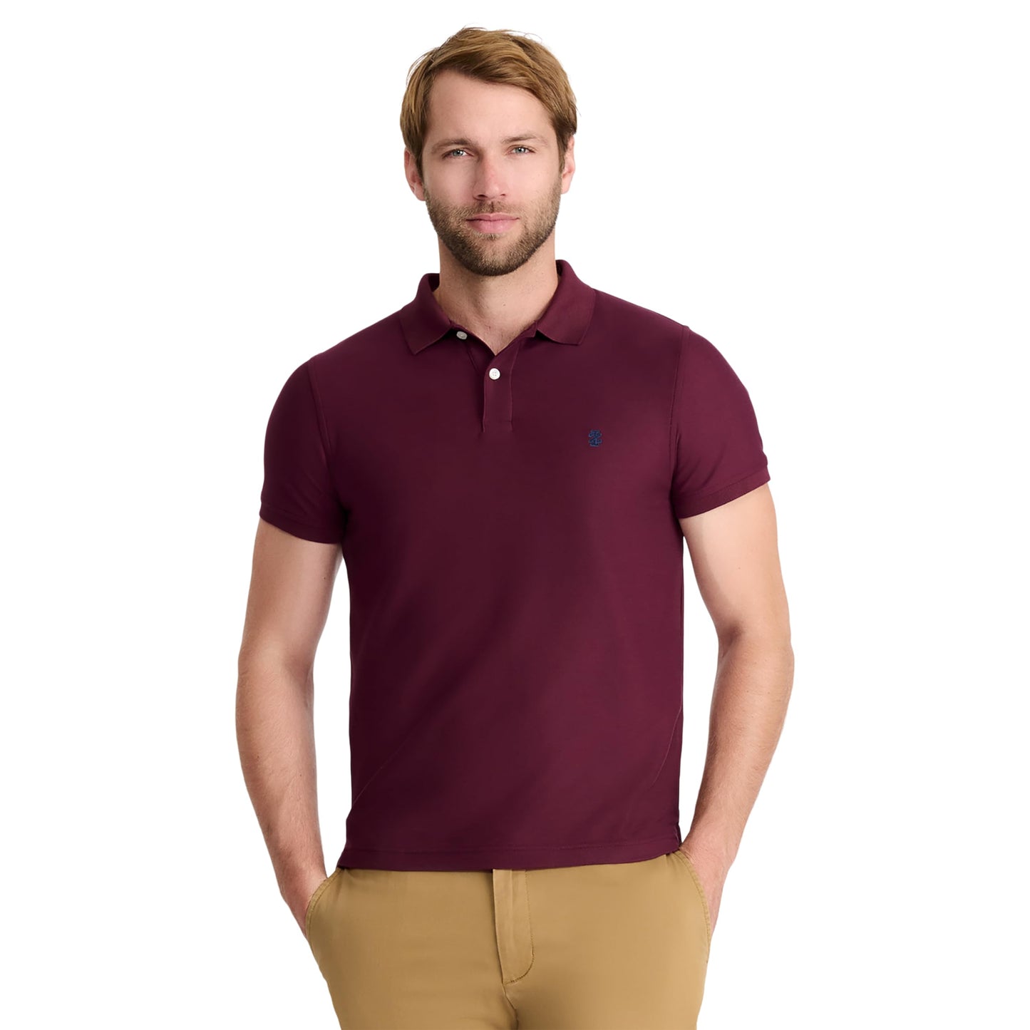 HOTIzod Men's Advantage Performance Short Sleeve Fashion Polo Shirt