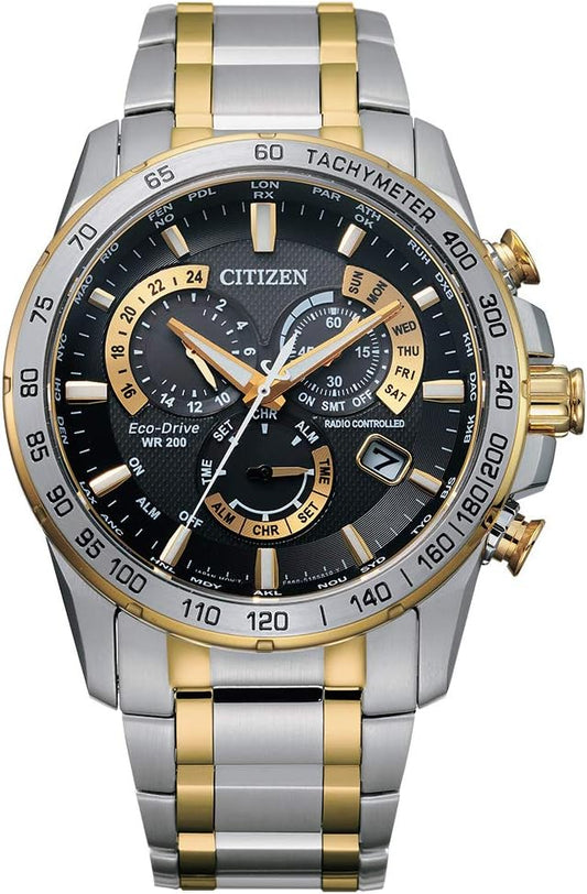 HOTCitizen Men's Eco-Drive Sport Luxury PCAT Chronograph Watch