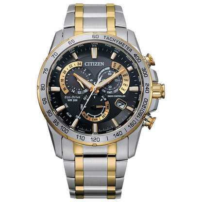 HOTCitizen Men's Eco-Drive Sport Luxury PCAT Chronograph Watch