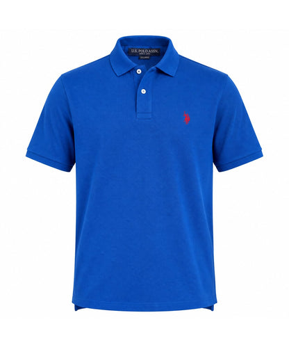 HOTU.S. Polo Assn. Men's Classic Polo Shirt, Two-Button Closure Pique Polo Shirt, Summer Fashion Golf Shirt | Two-Button Closure Pique Polo Shirt, Summer Fashion Golf Shirt