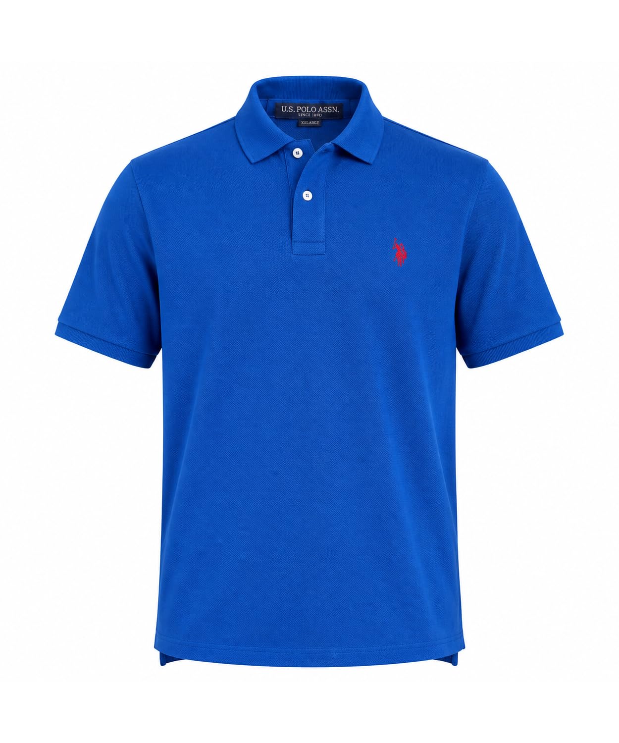HOTU.S. Polo Assn. Men's Classic Polo Shirt, Two-Button Closure Pique Polo Shirt, Summer Fashion Golf Shirt | Two-Button Closure Pique Polo Shirt, Summer Fashion Golf Shirt