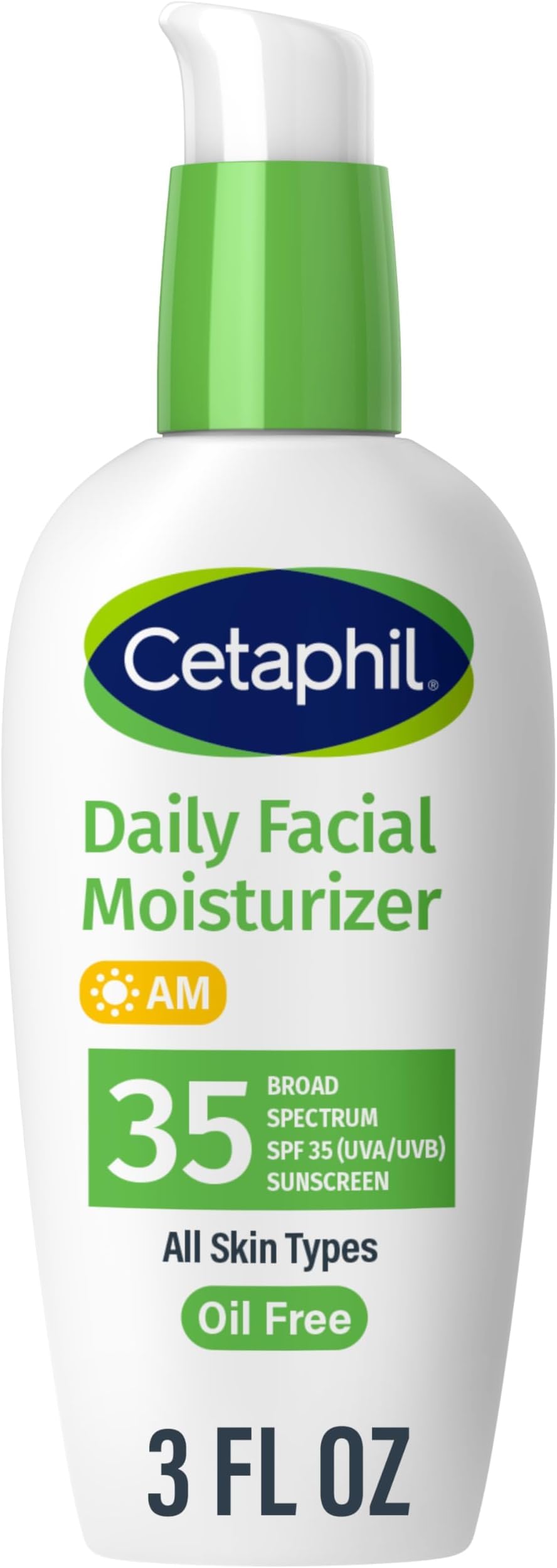 HOTCetaphil Face Moisturizer, Daily Oil Free Facial Moisturizer with SPF 35, For Dry or Oily Combination Sensitive Skin, Fragrance Free Face Lotion