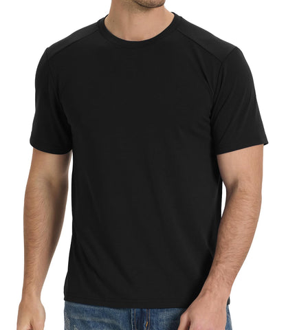 HOTBAMBOO COOL Men's T-Shirts Short Sleeve Heavyweight Crew Neck T Shirt for Men Moisture Wicking Casual Tees