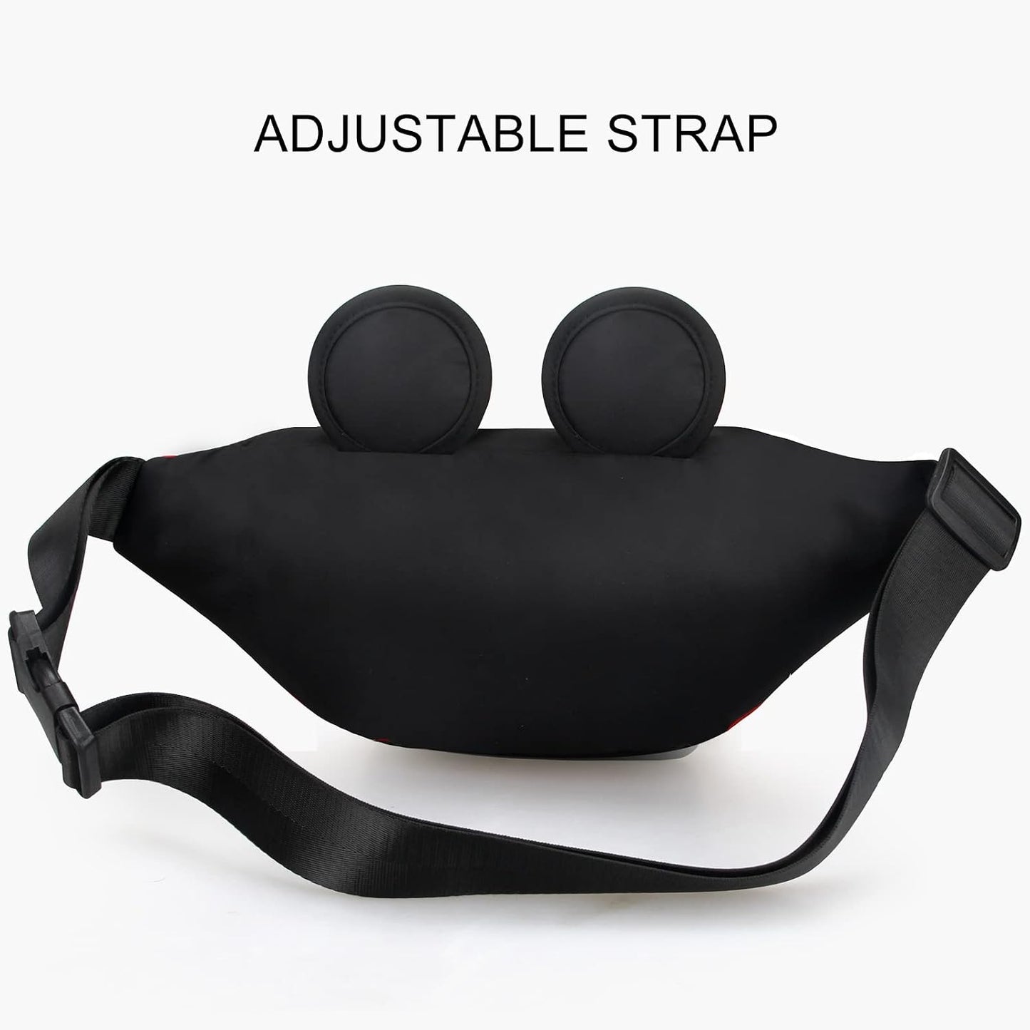 HOTCute Fanny Pack for Travel Best Fanny Pack Women Waist Pack Teen Girls Mini Mouse Belt Bag Cartoon Fanny Packs Hiking Bum Bags Outdoor Waist Bag with Mouse Ears Red