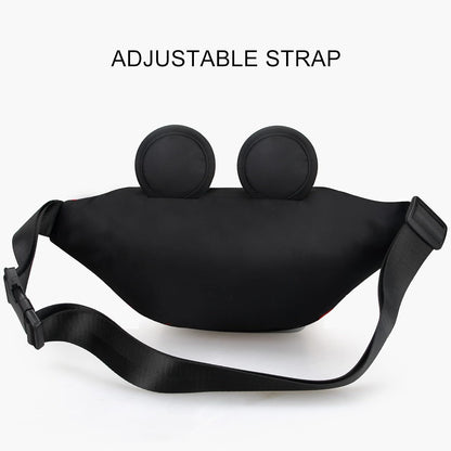 HOTCute Fanny Pack for Travel Best Fanny Pack Women Waist Pack Teen Girls Mini Mouse Belt Bag Cartoon Fanny Packs Hiking Bum Bags Outdoor Waist Bag with Mouse Ears Red