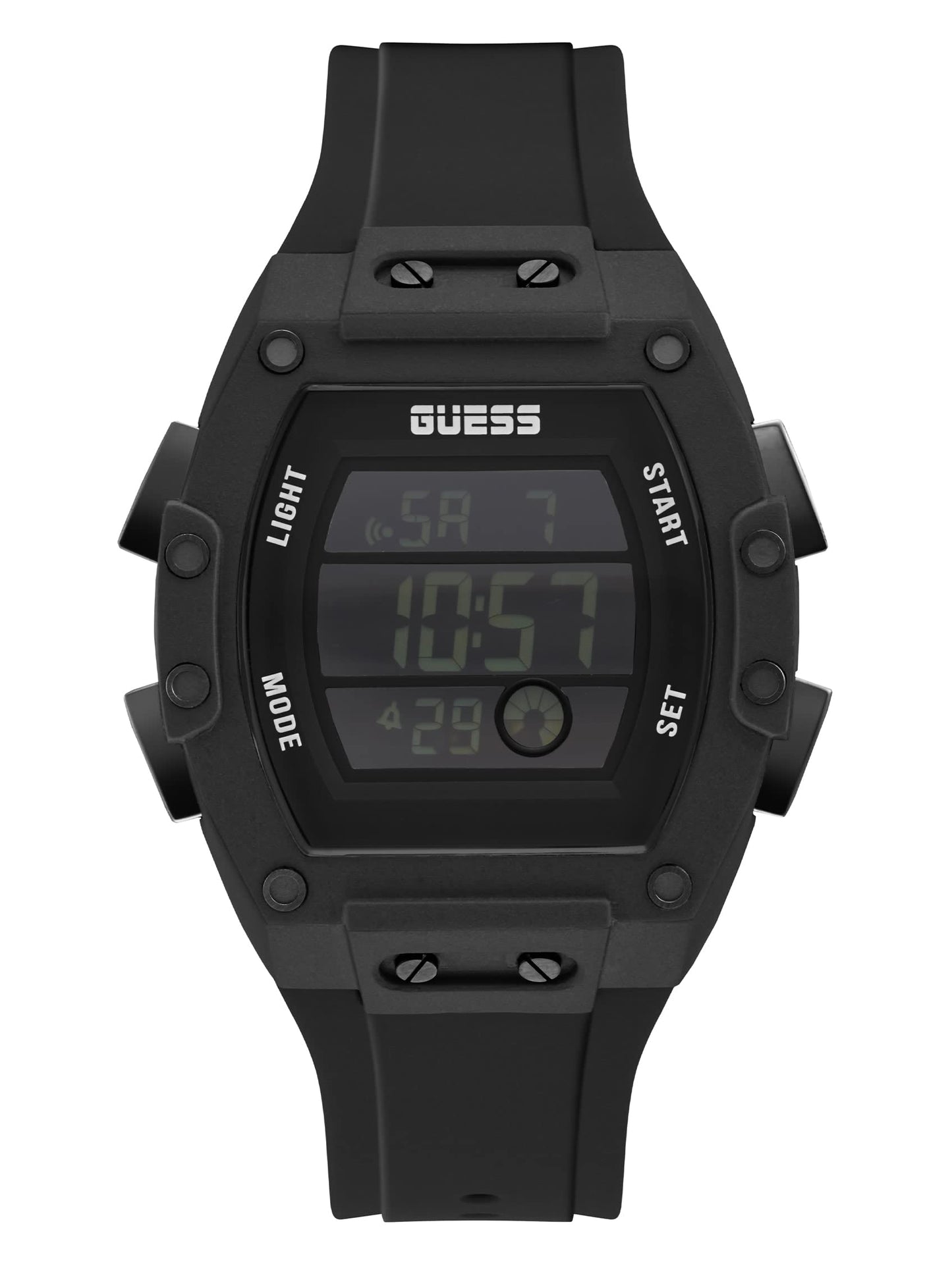 HOTGuess Men's GW0G Series| Analog Trend Watch| Polycarbonate Case| Silicone Bracelet | 50M Water Resistance
