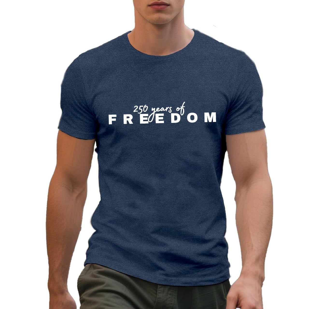 HOT250th Anniversary Shirts for Men 4th of July Shirt America Flag Patriotic Graphic Independence Day Casual Tops