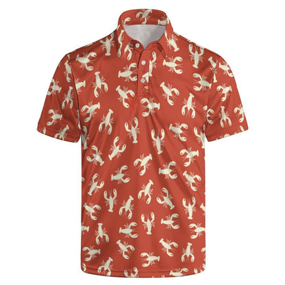 HOTGolf Polos for Men Funny Moisture Wicking Golf Shirts Performance Quick-Dry Polo Shirts Short Sleeve