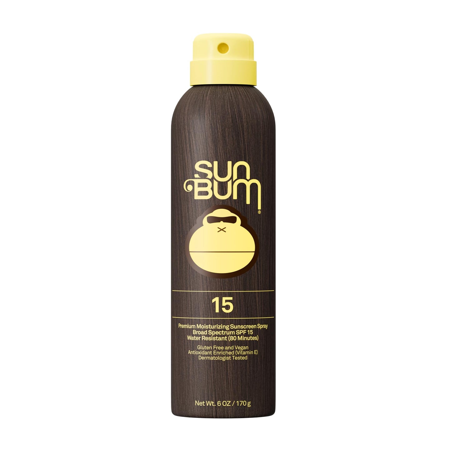 HOTSun Bum Original SPF 30 Sunscreen Body Spray - Broad Spectrum Moisturizing Sunscreen with Vitamin E - Hawaii 104 Act Compliant (Made without Octinoxate & Oxybenzone) - 6 oz