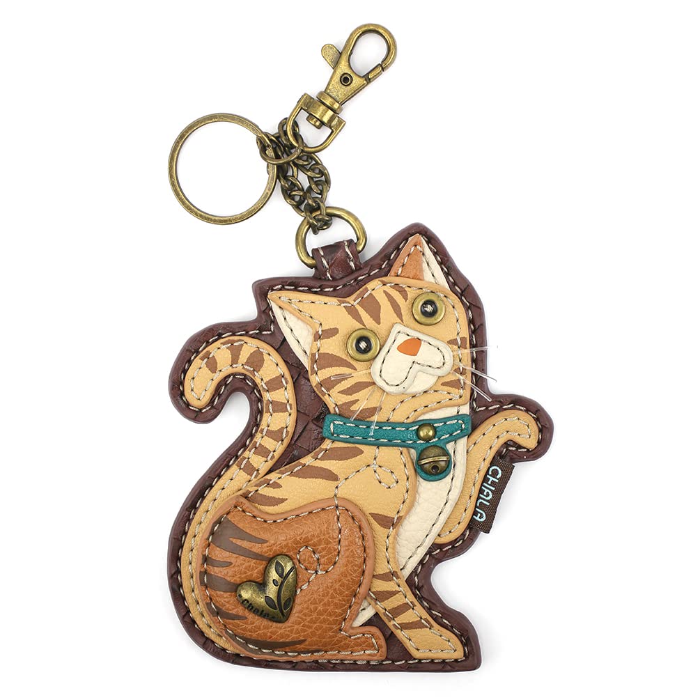 HOTCHALA Cat Collection Women's Decorative Key Fob/Coin Purse Accessory - Black Cat