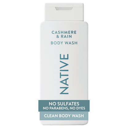 HOTNative Clean Body Wash, Gentle & pH-balanced for Sensitive Skin, 24-Hr Freshness for Men & Women, Vegan & Cruelty-Free, Free of Sulfates, Parabens & Phthalates, Sea Salt & Cedar, 18 fl oz