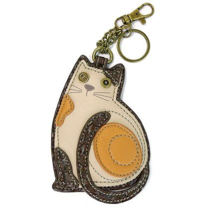 HOTCHALA Cat Collection Women's Decorative Key Fob/Coin Purse Accessory - Black Cat