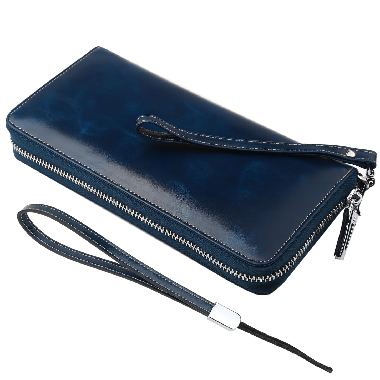 HOTLavemi Small Compact Women Wallet RFID Blocking Genuine Leather Bifold Purse with ID Windows