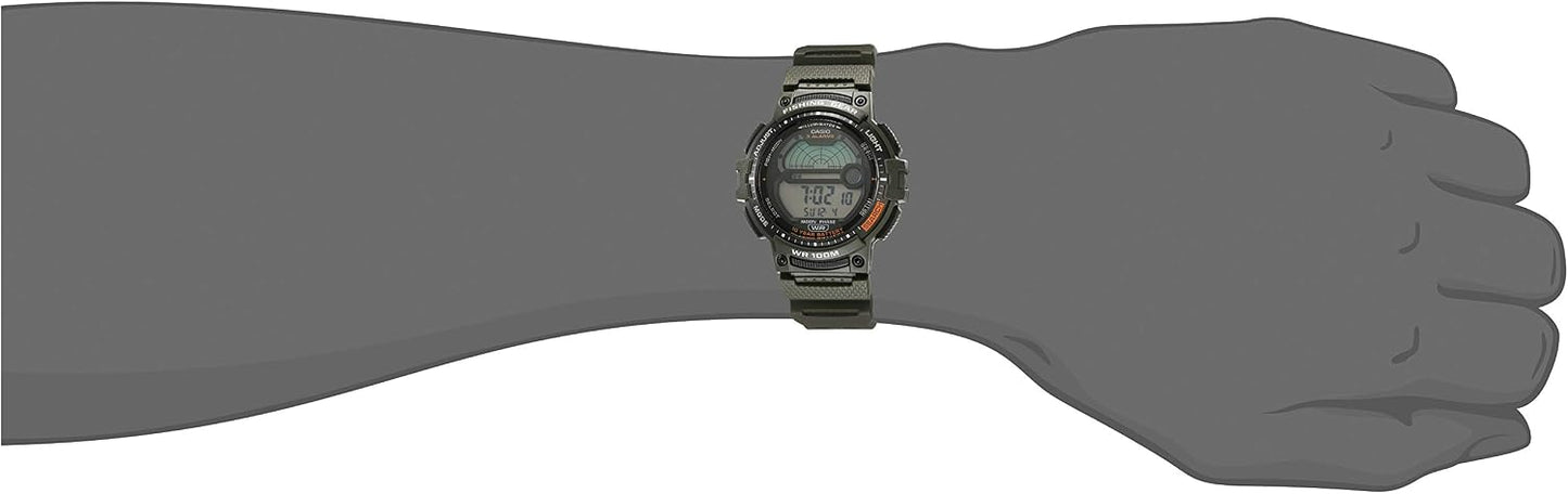 HOTCasio Fishing Timer Quartz Watch with Resin Strap