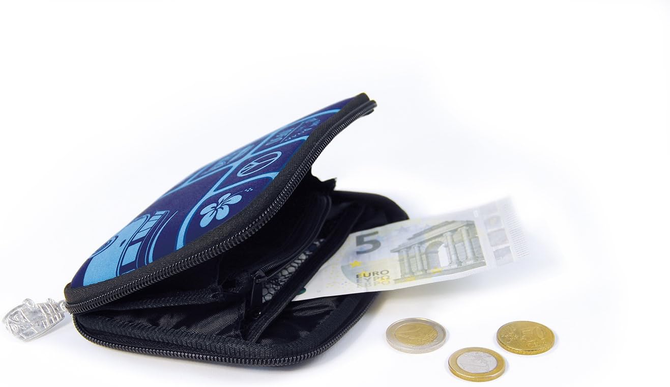 HOTVW Collection by Brisa Zipper Wallet, Blue
