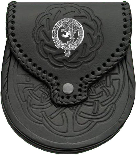 HOTBrown Scottish Clan Crest Badge Sporran