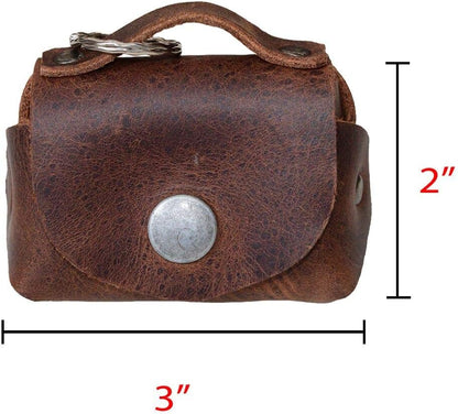 HOTHide & Drink, Tiny Handbag with Key Ring Holder Handmade from Full Grain Leather