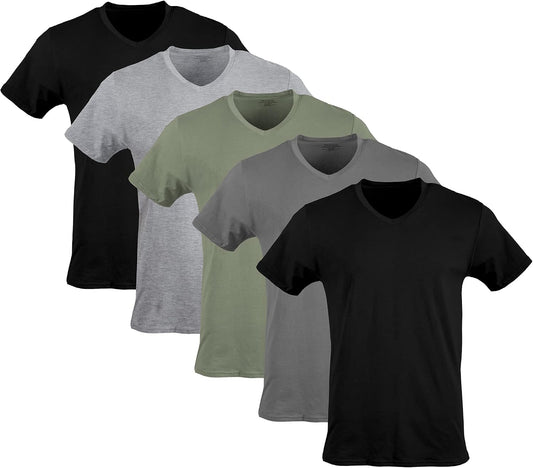 HOTGildan Men's V-Neck T-Shirts, Multipack, Style G1103
