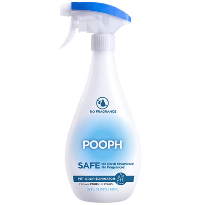 HOTPooph Pet Odor Eliminator, 32oz - Eliminates Odors at the Molecular Level, Dogs, Cats, Freshener, Eliminator, Urine, Poop, Pee, Deodorizer, Nature’s, Puppy, Fresh, Clean, Furniture, Potty