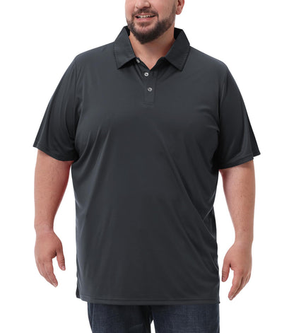 HOTIdtswch Men's Big and Tall Polo Shirts UPF 50+ Casual Work Quick Dry Short Sleeve Collared Golf Shirt（XL-8XL）