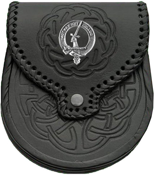 HOTGunn Scottish Clan Crest Badge Sporran