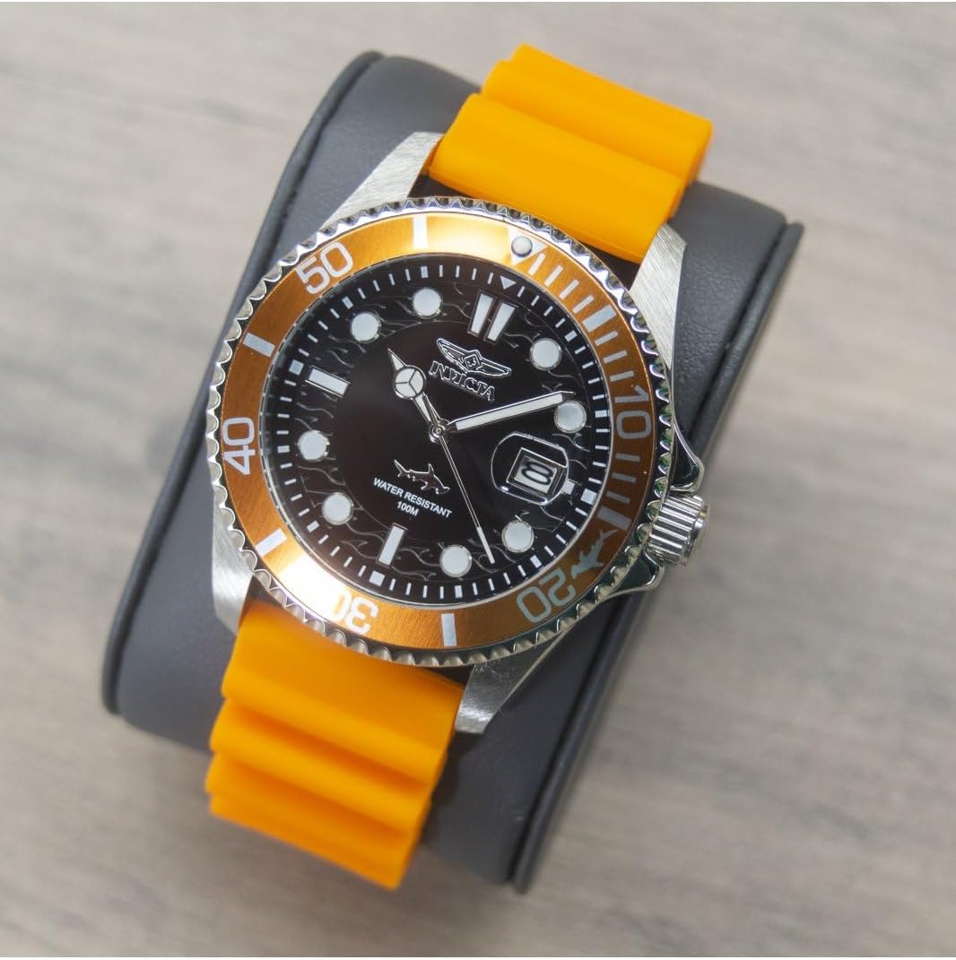HOTInvicta Pro Diver Men 43mm Stainless Steel Steel Black dial