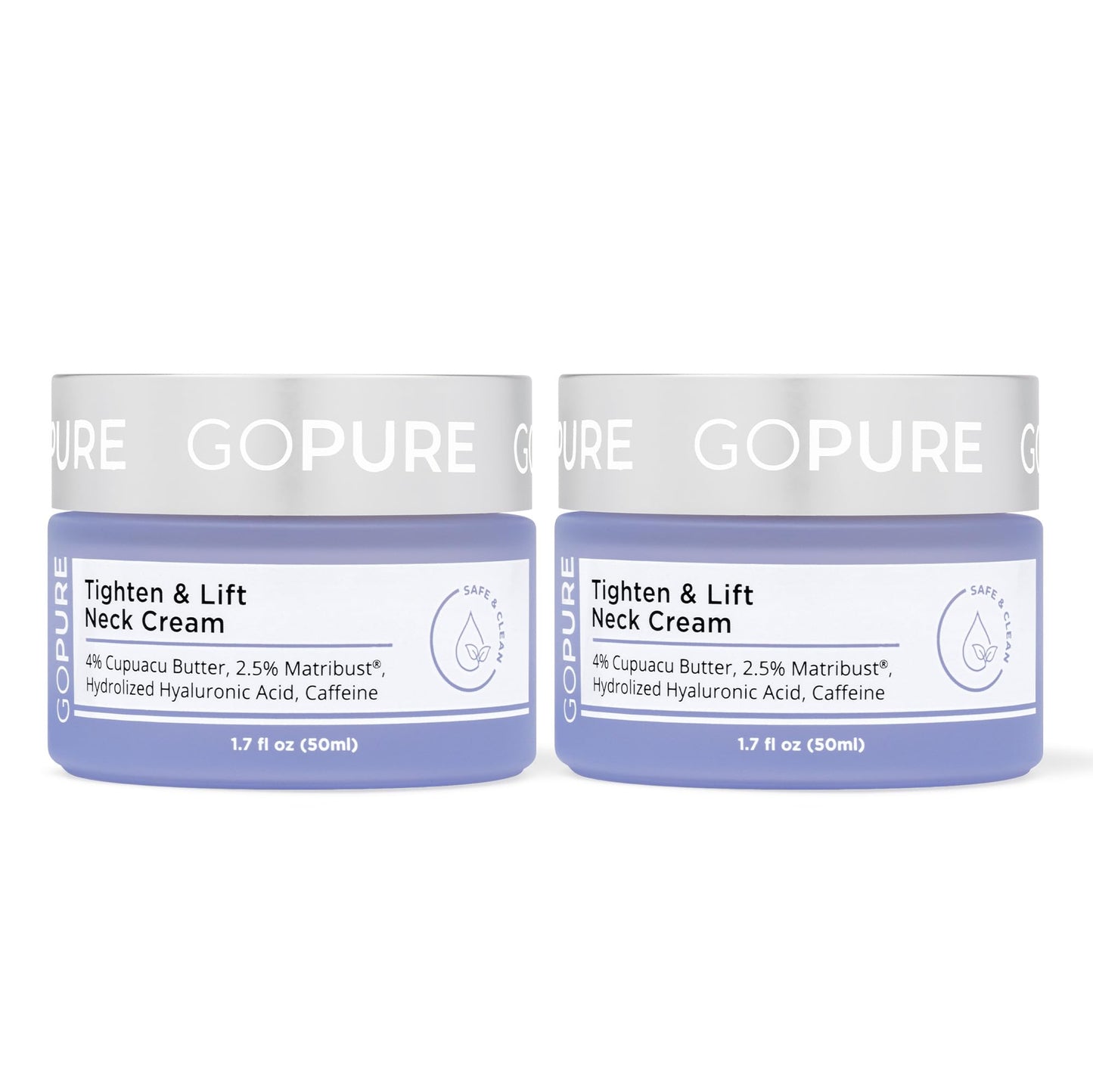 HOTgoPure Tighten & Lift Neck & Chest Moisturizer Cream for Visibly Firming, Tightening and Lifting the Look of Wrinkles & Crepey Skin, 1.7oz