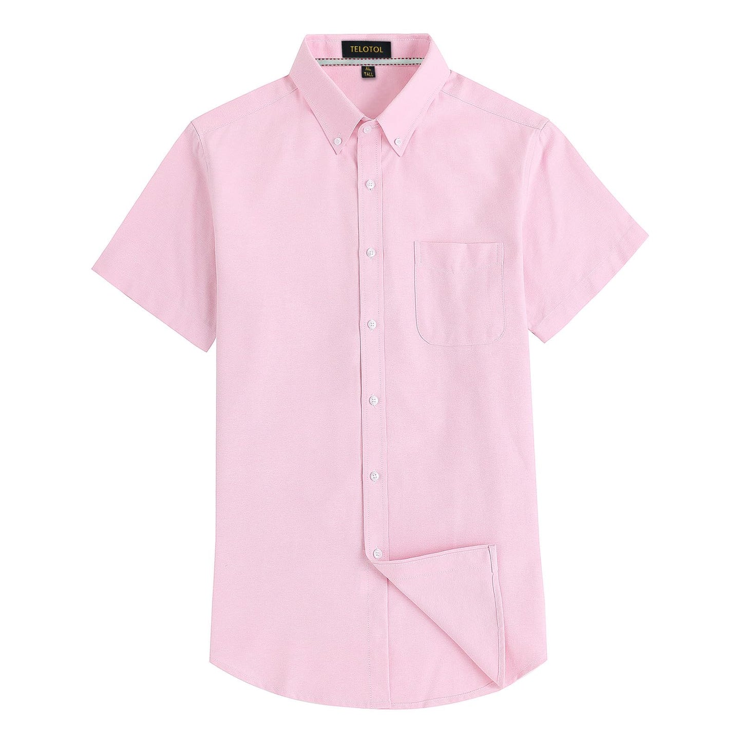 HOTMen's Oxford Dress Shirt Short Sleeve Button Down Shirts Business Casual with Chest Pocket for Gifts