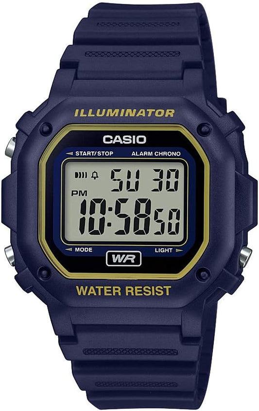 HOTCasio F108WH Series | Men's Digital Watch | Illuminator | Water Resistant | LED Light | Daily Alarm | 1/100 SEC Stopwatch | 3 Hands (HR, Min, SEC) | Date/Day Display | Daily Alarm | 7 Year Battery
