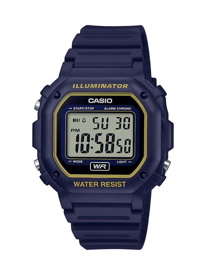 HOTCasio F108WH Series | Men's Digital Watch | Illuminator | Water Resistant | LED Light | Daily Alarm | 1/100 SEC Stopwatch | 3 Hands (HR, Min, SEC) | Date/Day Display | Daily Alarm | 7 Year Battery
